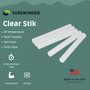 Glue Sticks, Regular, 4\" - 1 Pack of 50 – with Gentle and Reliable Fit