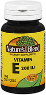 Nature's Blend Vitamin E 200 IU Softgels - 100 ct