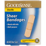 Good Sense Sheer Adhesive Bandages, 3/4\"x3\" - 40 ct
