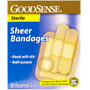 Good Sense Sheer Bandages, Asst - 80 ct