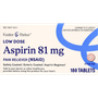 Foster & Thrive Low Dose Aspirin 81 mg Tablets - 180 count