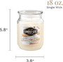 3 Wick Terrace Jar Candle, Vanilla Swirl, Ivory – for Advanced Skin Protection