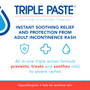 Triple Paste Zinc Oxide Adult Incontinence Rash Treatment Ointment - 8 oz