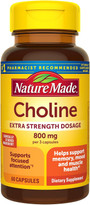 Nature Made Choline 800 mg Capsules Extra Strength - 60 ct