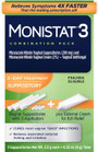 MONISTAT 3 Vaginal Antifungal Suppositories Combination Pack - 3 ct