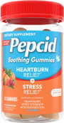 Pepcid Soothing Gummies Heartburn Relief + Stress Relief Peach-Raspberry - 32 ct
