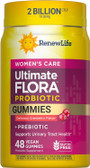 RenewLife Women's Care Probiotics + Prebiotics - 48 Gummies Cherry