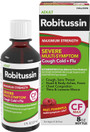Robitussin Adult Severe Multi-Symptom Cough Cold + Flu Liquid Maximum Strength - 8 oz