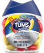 Tums with Gas Relief Antacid/Antigas Chewy Bites Lemon & Strawberry - 28 ct