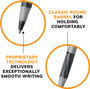 Round Stic Grip Pen, Black, Medium - 1 Package