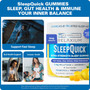 Relaxium SleepQuick Gummies Sleep Support Supplement Lemon Flavor 60 Ct