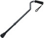 Carex Offset Designer Cane, Gray