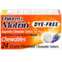 Motrin Children's Ibuprofen Chewable Tablets 100 mg Grape Flavored Dye-Free - 24 ct