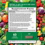 Nature's Truth Daily Fruits & Veggies+ Vegetarian - 60 Capsules