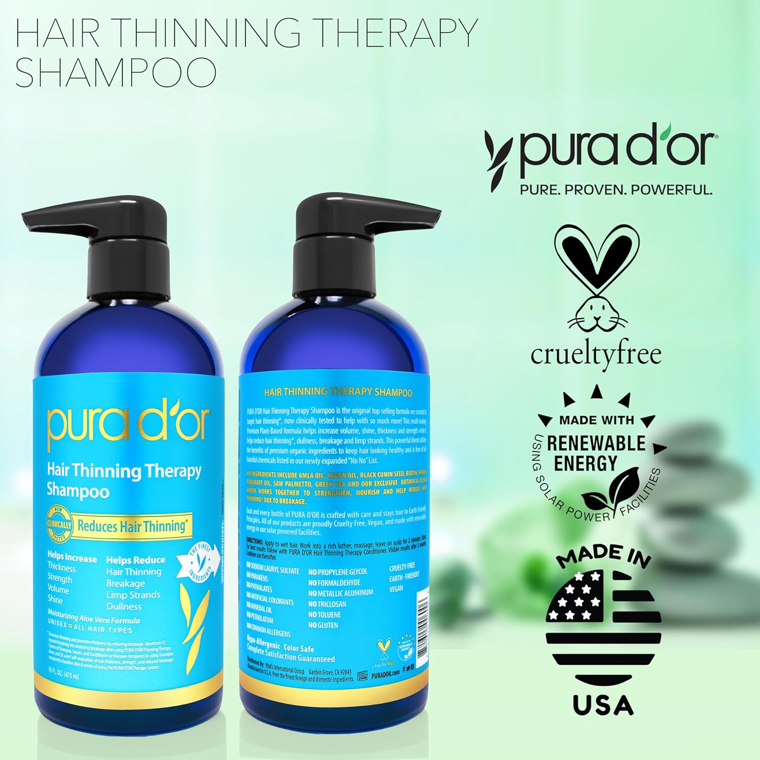 Pura D'or Hair Thinning Therapy Shampoo Thrifty White Health