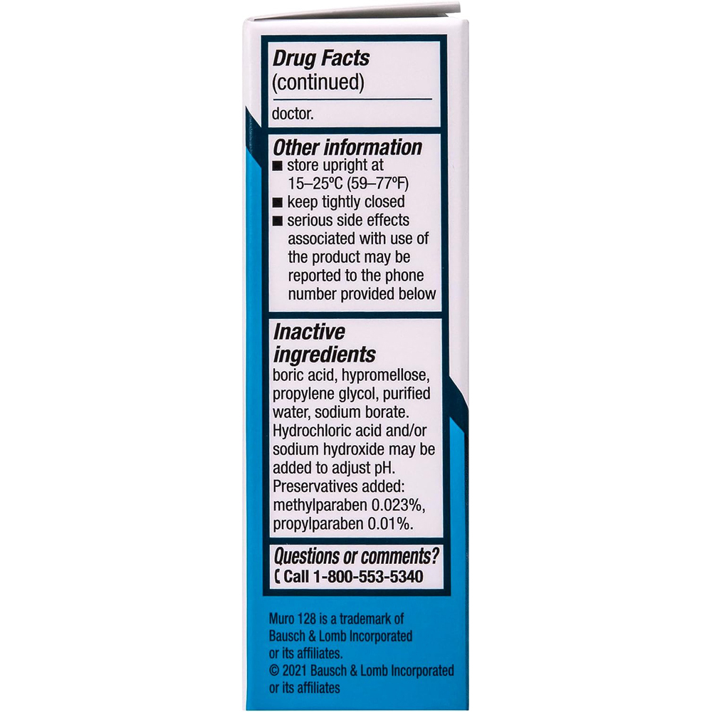Bausch + Lomb Muro 128 Ophthalmic Solution - Thumbnail 3