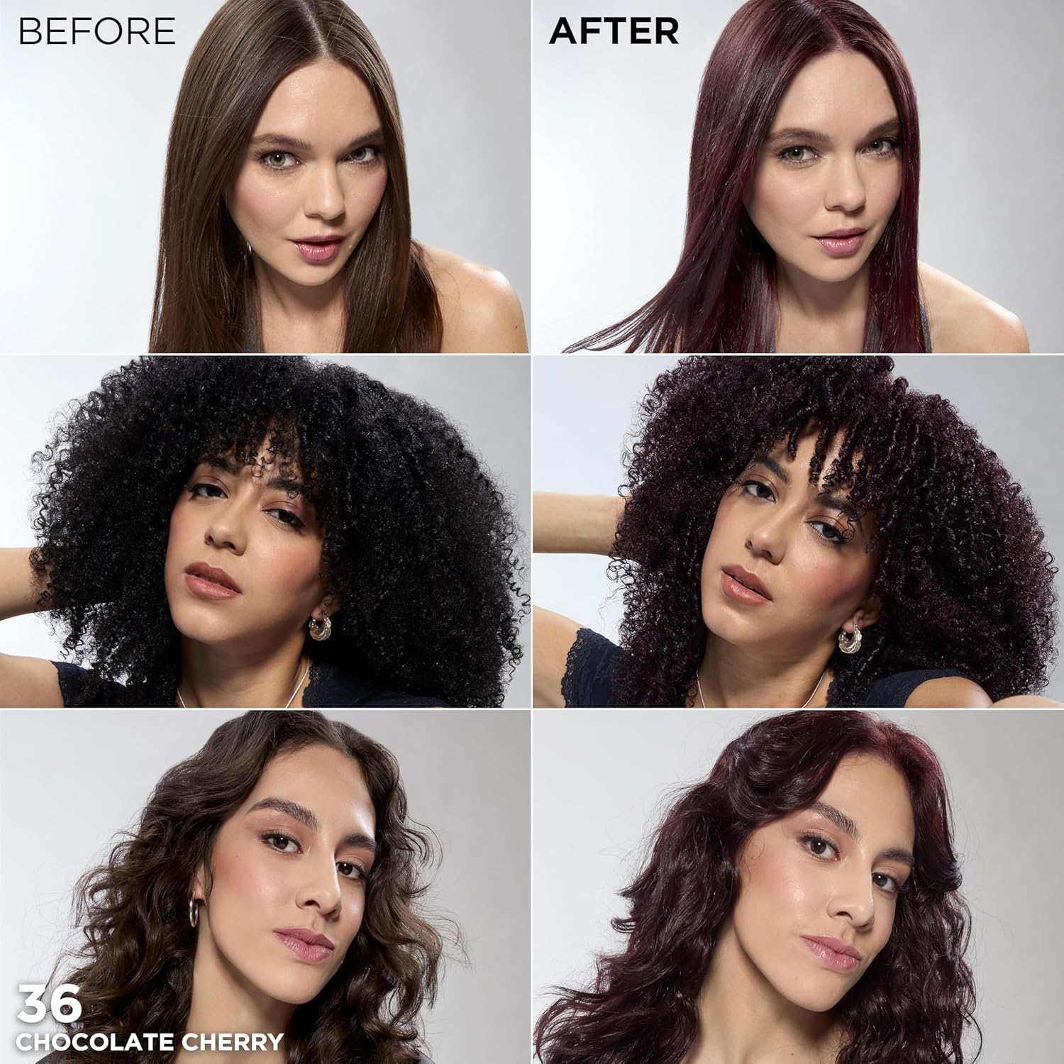 L'Oreal Feria Multi-Faceted Shimmering Haircolour Chocolate Cherry