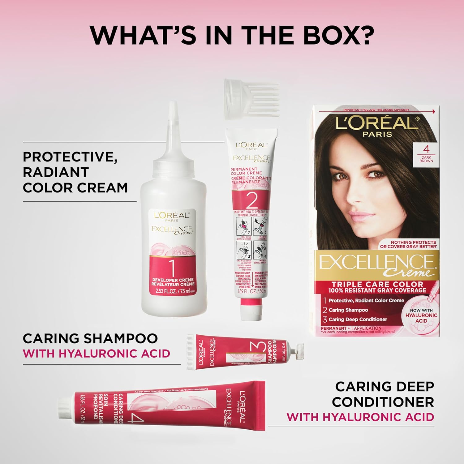 L'Oreal Excellence Non-Drip Creme Triple Protection Color Dark