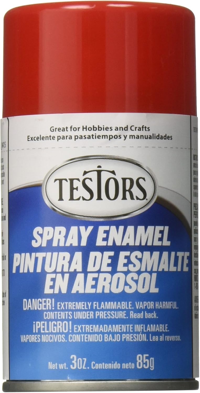 Testors Spray Enamel, Red 3 oz Thrifty White Health Essentials