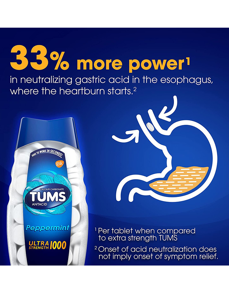tams タムズ Tums - Tums, Chewable Tablets Ultra Strength Assorted Fruit