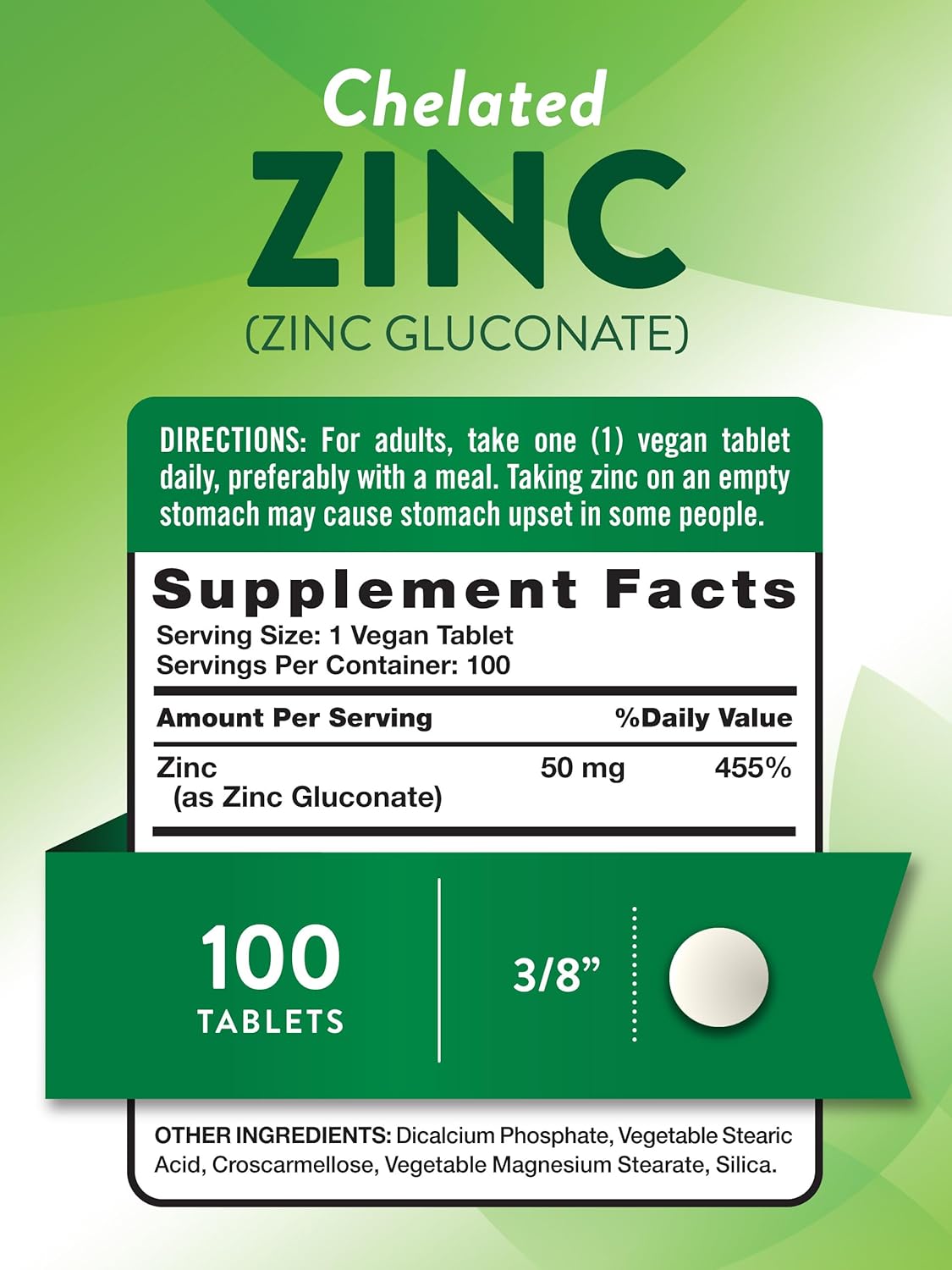 Nature's Truth Chelated Zinc 50 mg Tablets | Thrifty White Health