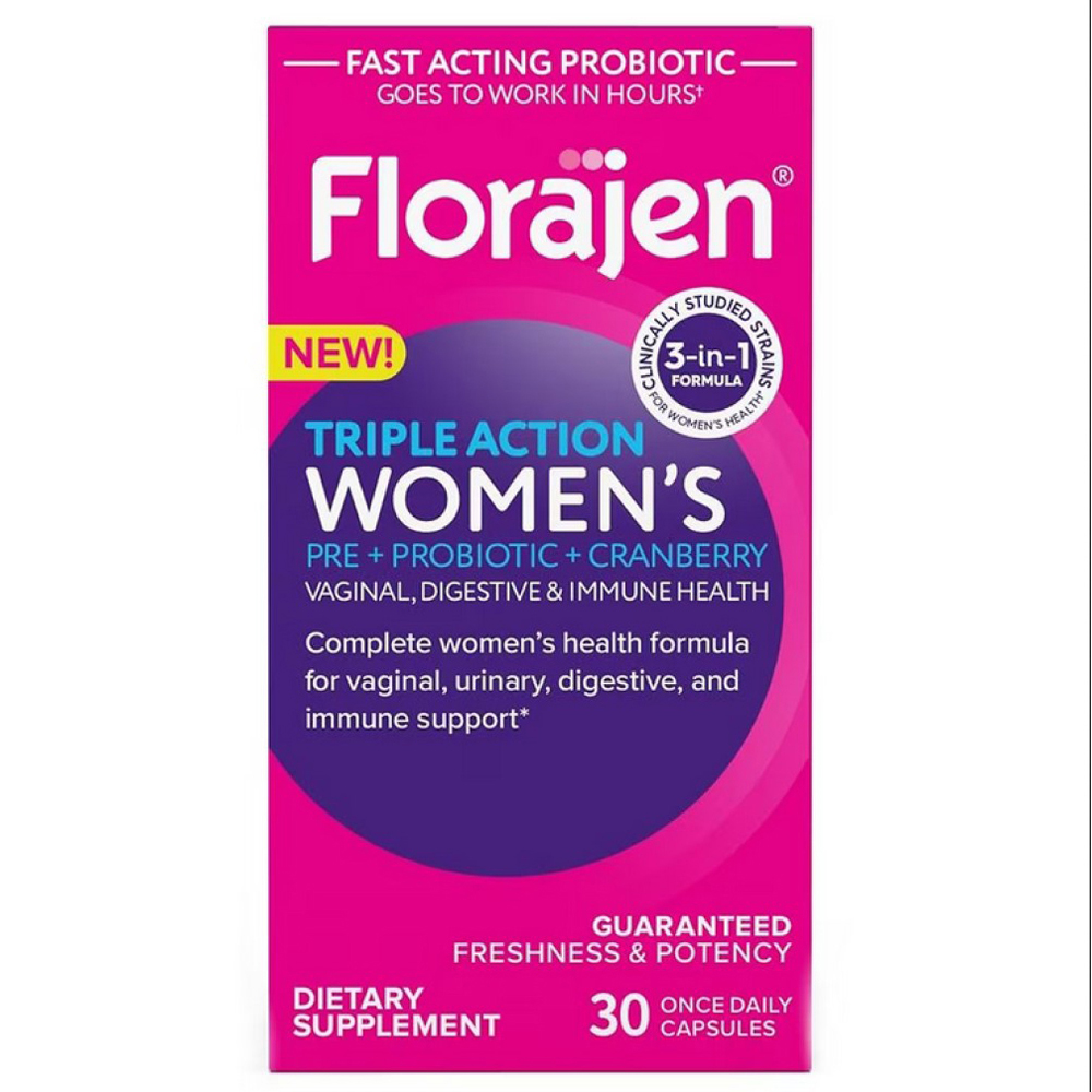 Florajen Triple Action Women's Pre + Probiotic + Cranberry