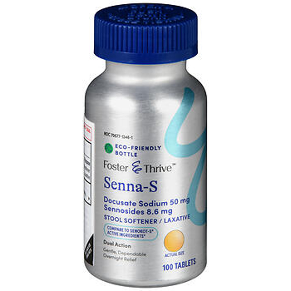 Foster & Thrive Senna-S Docusate Sodium 50 mg Sennosides 8.6 mg