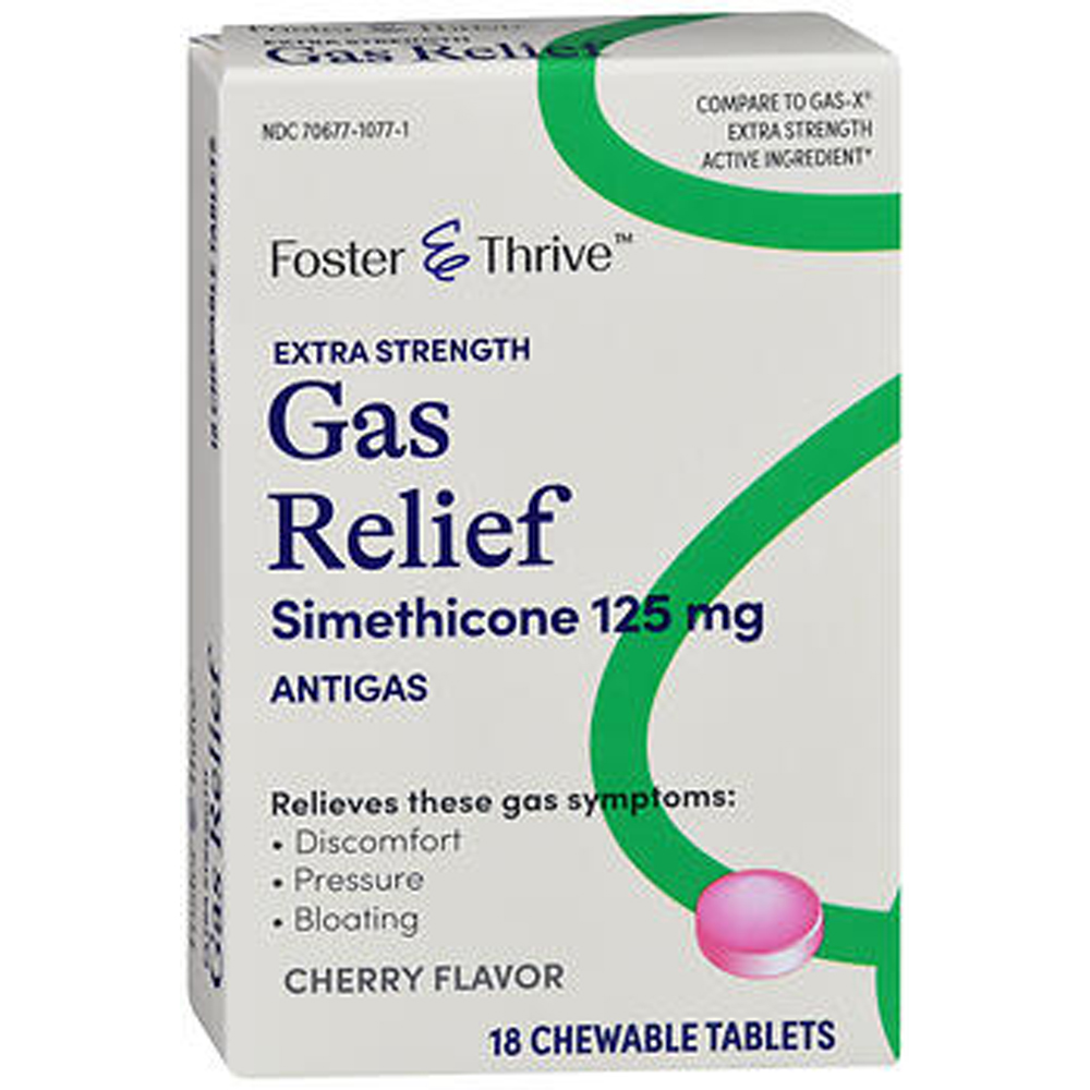 Foster & Thrive Extra Strength Gas Relief Simethicone 125 mg
