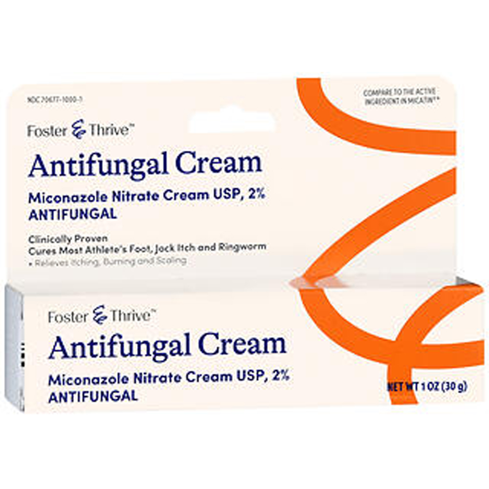 Foster Thrive Antifungal Miconazole Nitrate Cream USP, 2% oz