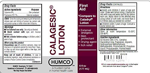 Calaclear Humco Calagesic Lotion - 6 oz | Thrifty White Health Essentials