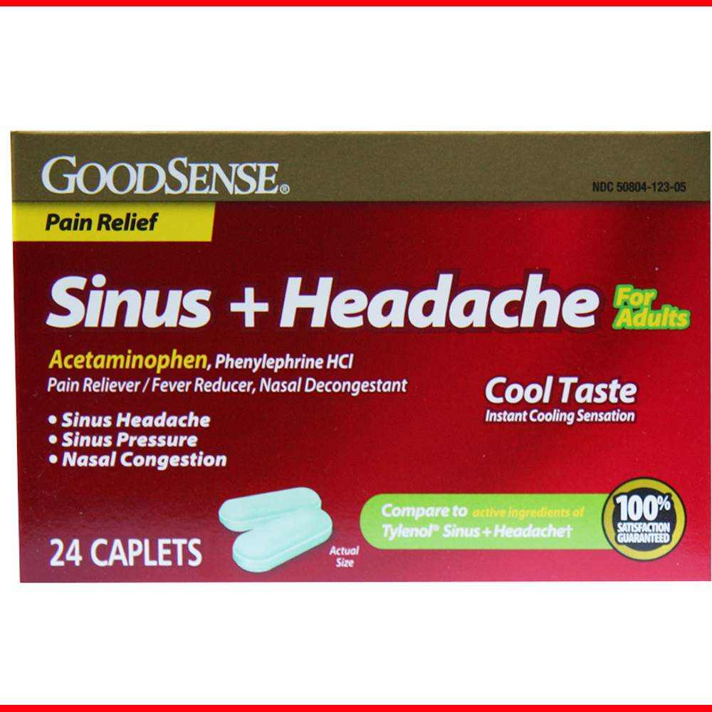 Good Sense One Daily Good Sense Daytime Sinus Congestion + Pain Caplets - 24 ct - Thrifty ...