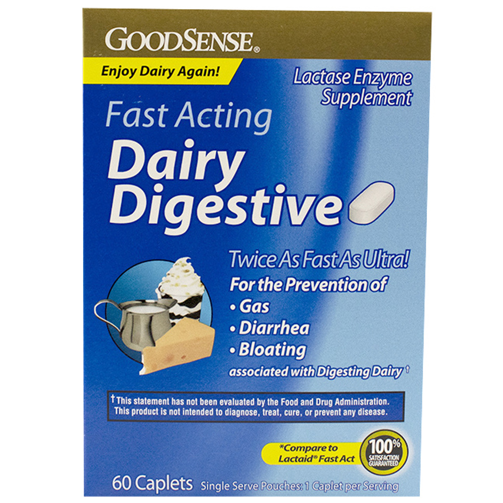 Good Sense One Daily Good SenseDairy Relief Caplets - 60 ct | Thrifty White Health Essentials