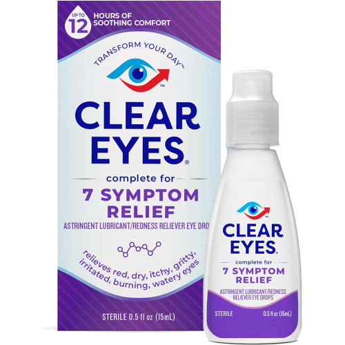 『EYE 770 CLEAR』 Clear Eyes Complete 7 Symptom Relief Eye Drops | Thrifty White