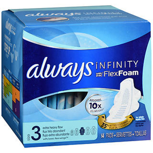Always Infinity Pads With FlexFoam Size 3 Extra Heavy Flow | Thrifty ...