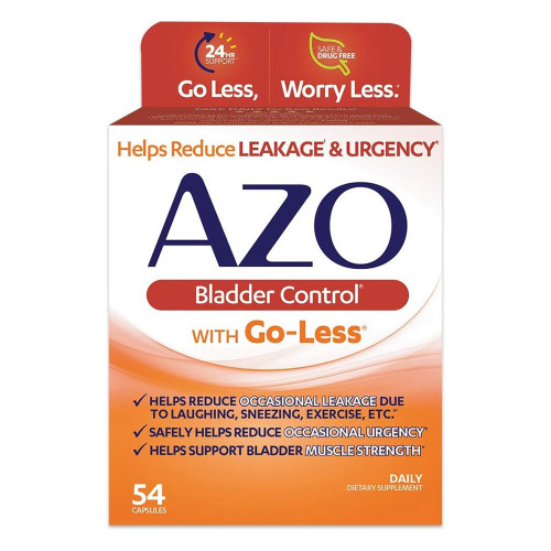 Azo Bladder Control with GoLess Supplement Capsules 54 Capsules