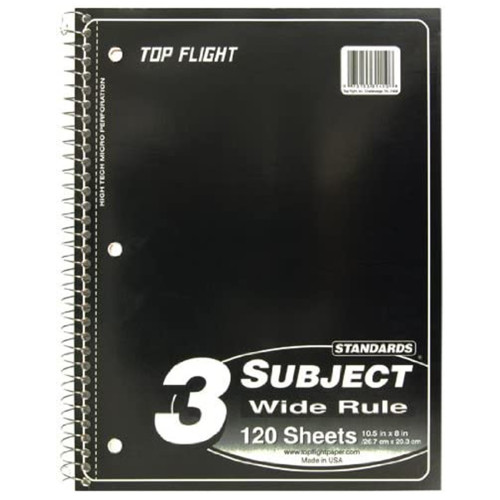 3-Subject Notebook | Thrifty White Health Essentials