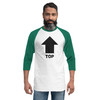 WTees TOP 3/4 Sleeve Raglan Shirt