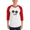 WTees GYM 3/4 Sleeve Raglan Shirt