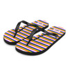 WTees Rainbow Stripe Flip-Flops Whit