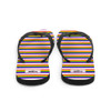 WTees Rainbow Stripe Flip-Flops Whit
