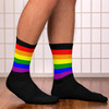 WTees Rainbow Socks Black