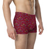 WTees Flower Power Peace Sign Trunk Boxer Briefs Maroon