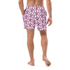 WTees Flower Power Peace Sign Swim Trunks Selago