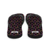 WTees Flower Power Peace Signs Flip-Flops Black