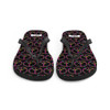 WTees Flower Power Peace Signs Flip-Flops Black