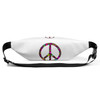 WTees Flower Power Peace Sign Fanny Pack White