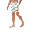 WTees Retro Love Love Love Swim Trunk White
