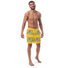 WTees Peace & Love Swim Trunks Yellow