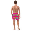 WTees Peace & Love Swim Trunks Red Violet