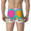 WTees Peace & Love Trunk Boxer Briefs Kelly Green